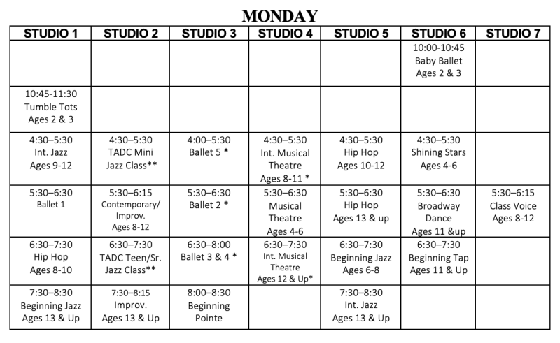 fall-class-schedule-theatre-arts-tulsa